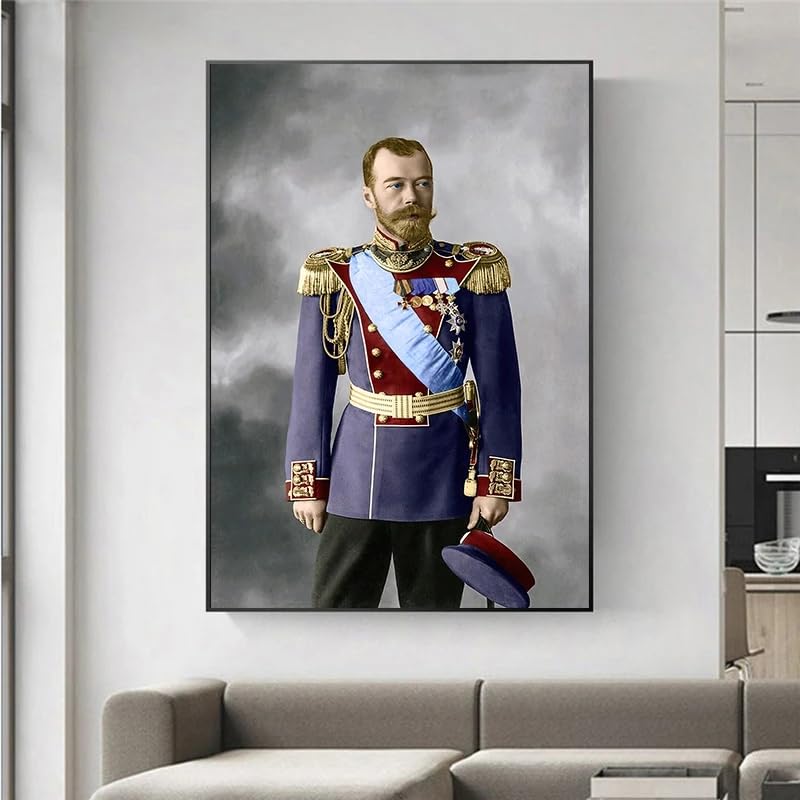 Amazon.co.jp: ロシアの皇帝ニコライ50世肖像画ポスターフィギュア